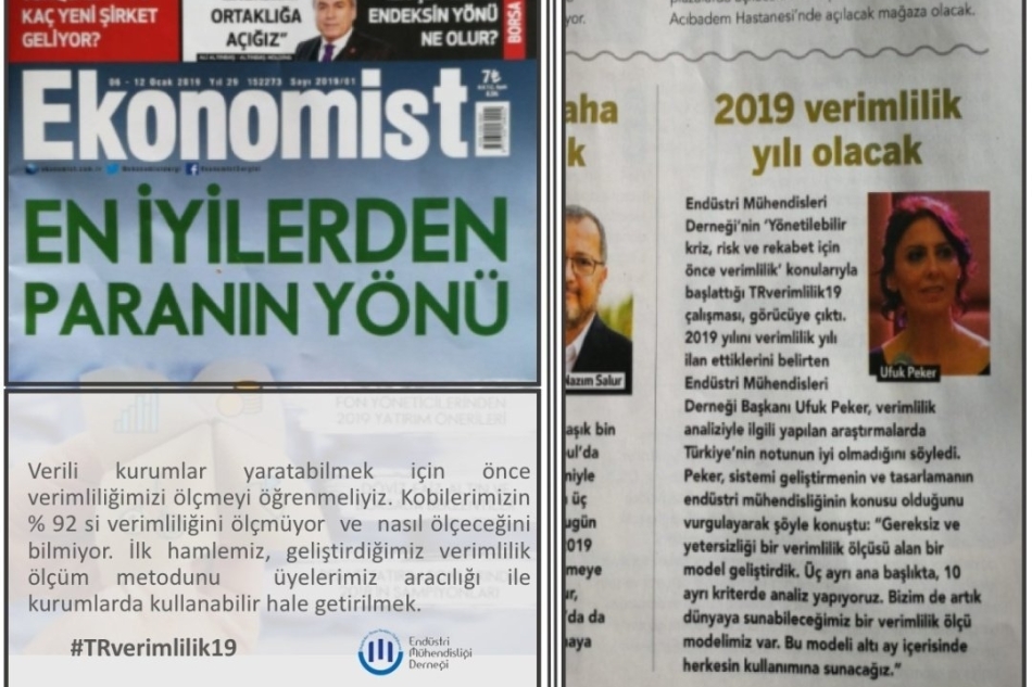 Yönetilebilir kriz, risk ve rekabet için önce TRverimlilik19 dedik. AGY ölçüm modeli için adımımızı attık!